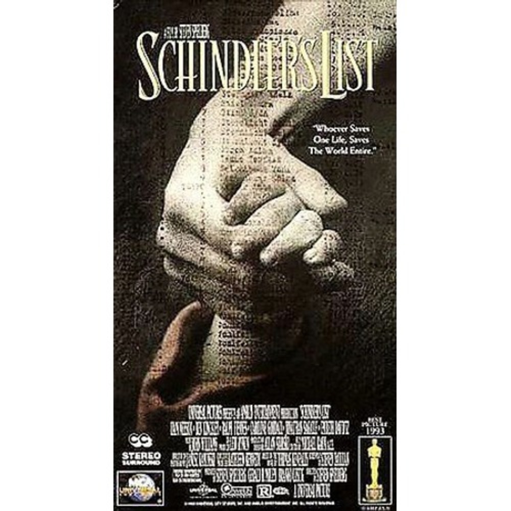 Schindler's List VHS 1994 2 Tape Set‎ **SEALED NEW**